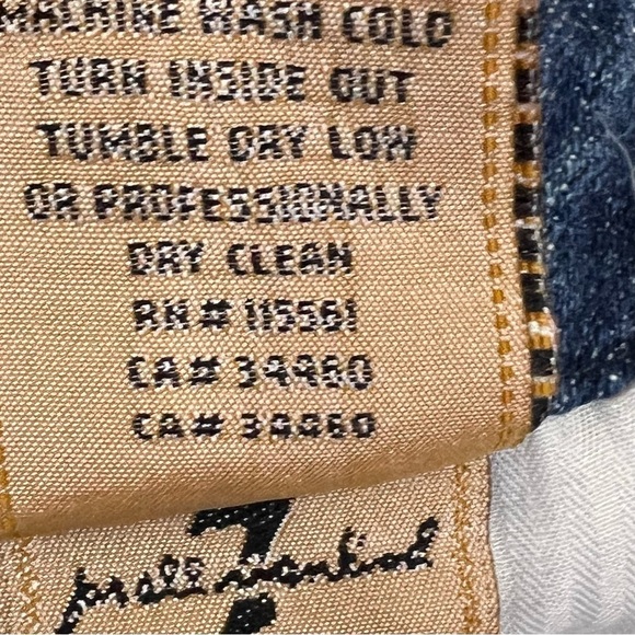 𝅺7 For All Mankind A Pocket Blue, Light Wash, Boot Cut Jeans Woman’s Size 28 - Picture 9 of 13